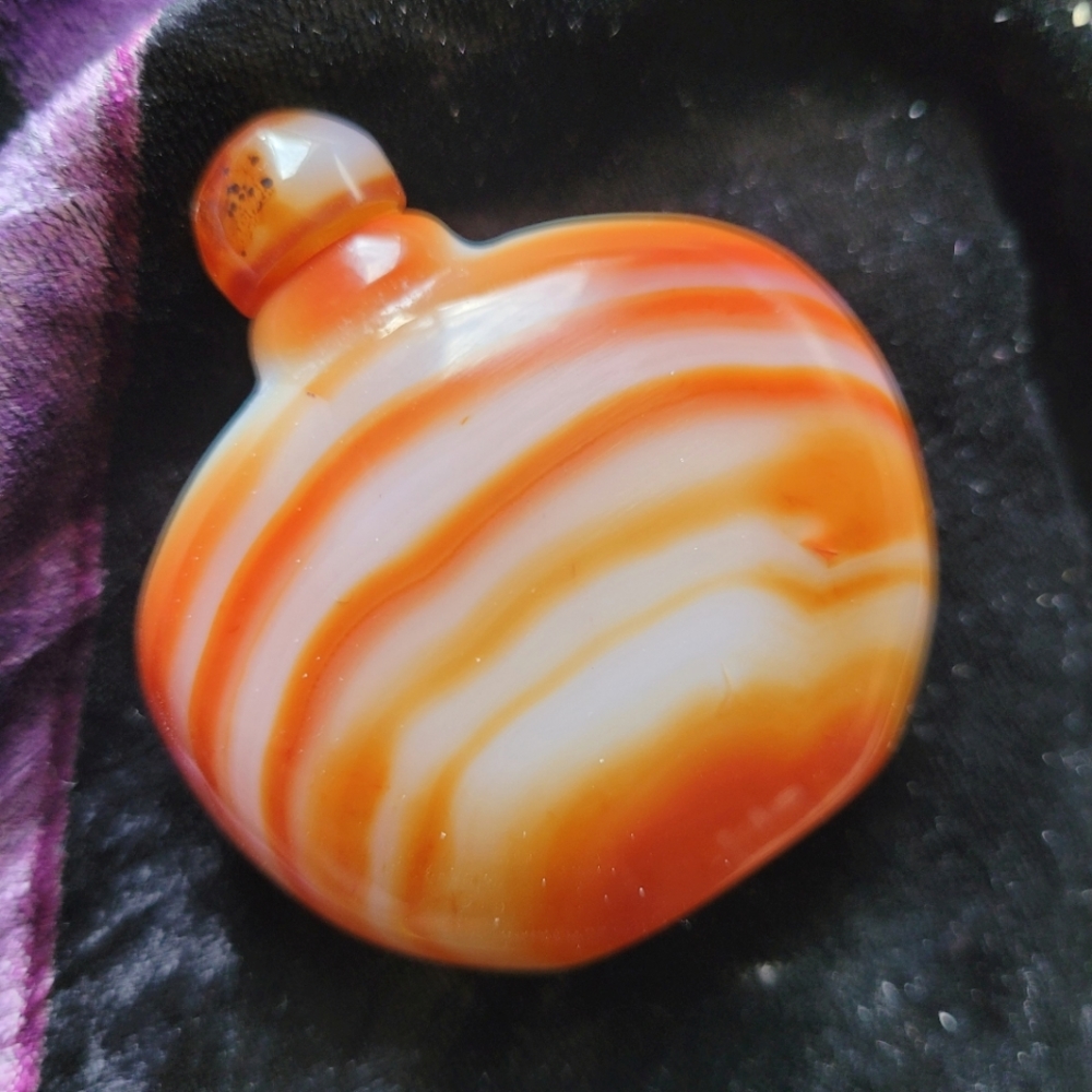 Sold Banded Agate Bottle with Stopper